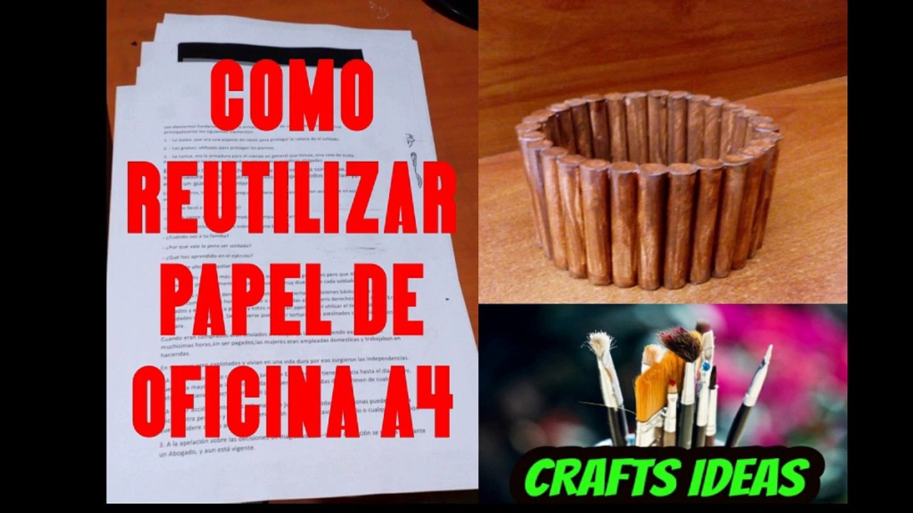 How to make a basket with paper tubes / Como hacer una cesta con tubos de papel / manualidades con reciclaje