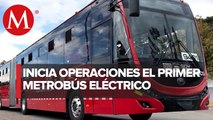 Primer autobús eléctrico del Metrobús de CdMx comenzará a operar mañana