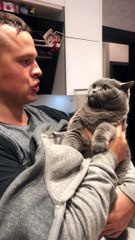 Cat Starts to Sing Along