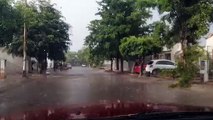 ¡Lluvia de hielo! Sorprende granizada en Culiacán