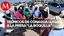 Técnicos de Conagua verifican situación de presa La Boquilla