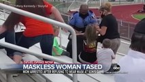 Woman tased, arrested for refusing to wear a mask at football game - WNT