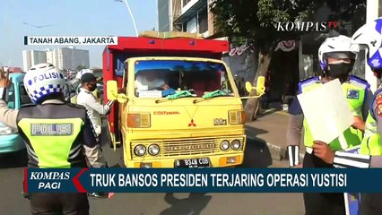 Waduh! Truk Pengangkut Bansos Presiden Terjaring Operasi Yustisi