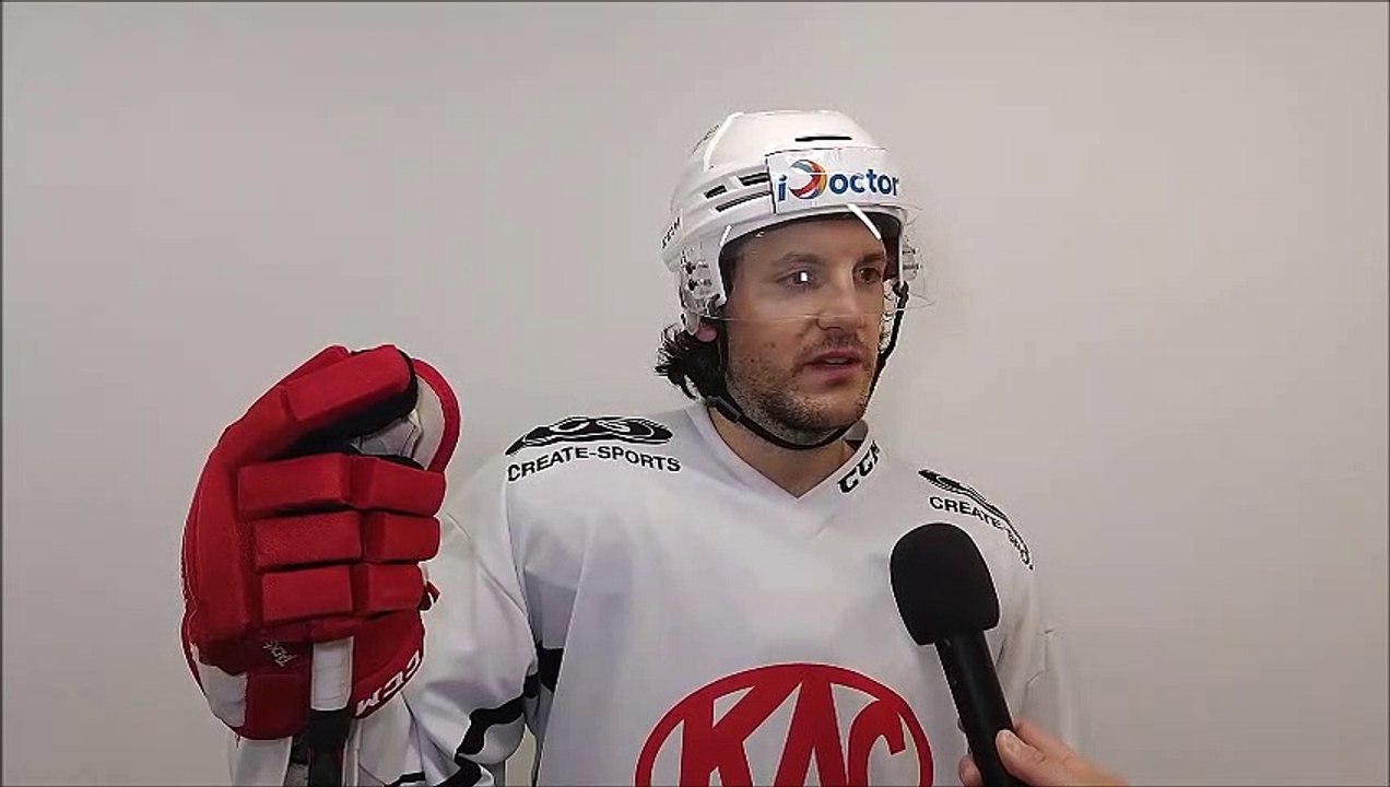 Manuel Ganahl (KAC) mit Statement zur 1.Runde in der ICEHL