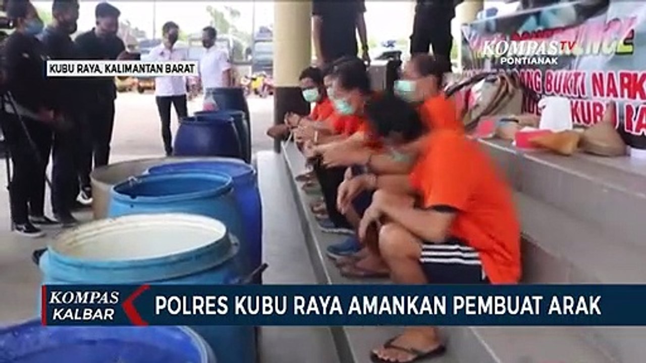 Satreskoba Polres Kubu Raya Bekuk Pembuat Miras Jenis Arak
