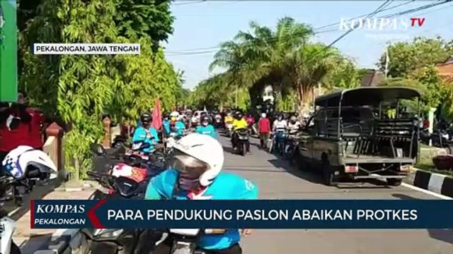 Para Pendukung Pasangan Calon Abaikan Protokol Kesehatan