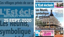 L’Est-Éclair : Sommaire de l’Édition du vendredi 25 septembre 2020