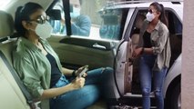 Rakul Preet Singh leaves from home for NCB office; Watch Video | FilmiBeat