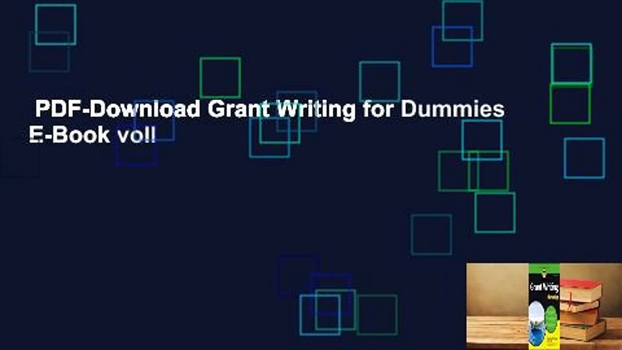PDF-Download Grant Writing for Dummies  E-Book voll