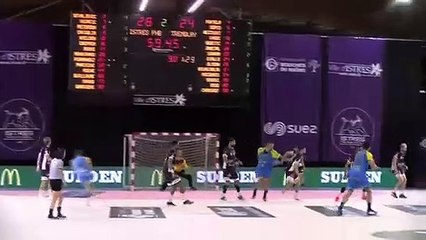 Hichem Daoud après la victoire d'Istres Provence Handball contre Tremblay