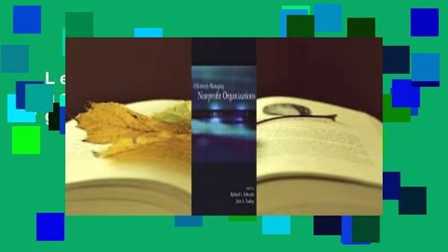 Lesen Effectively Managing Nonprofit Organizations Unbegrenzt
