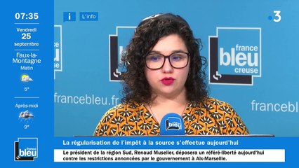 La matinale de France Bleu Creuse du 25/09/2020