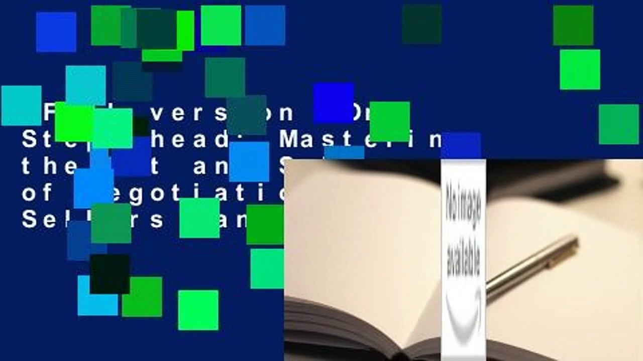 Full version  One Step Ahead: Mastering the Art and Science of Negotiation  Best Sellers Rank : #1