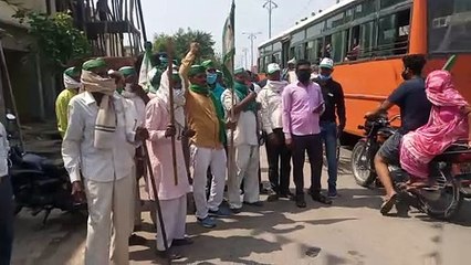 मैनपुरी- भारतीय किसान यूनियन ने किया चक्काजाम