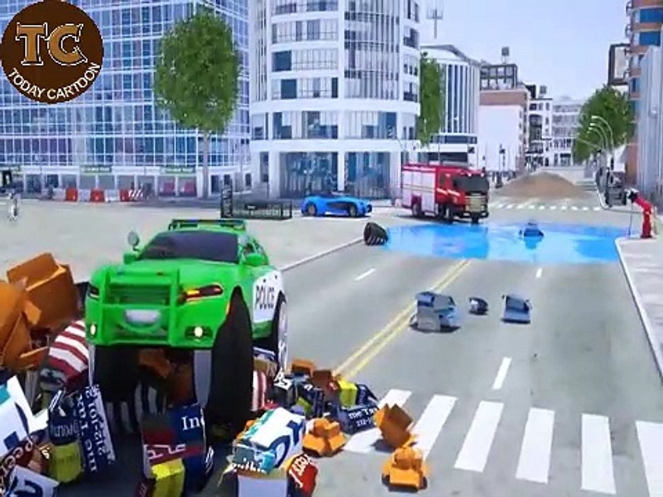 The Police Car Drank Magic Potion and Turned into a Monster Wheel City Heroes