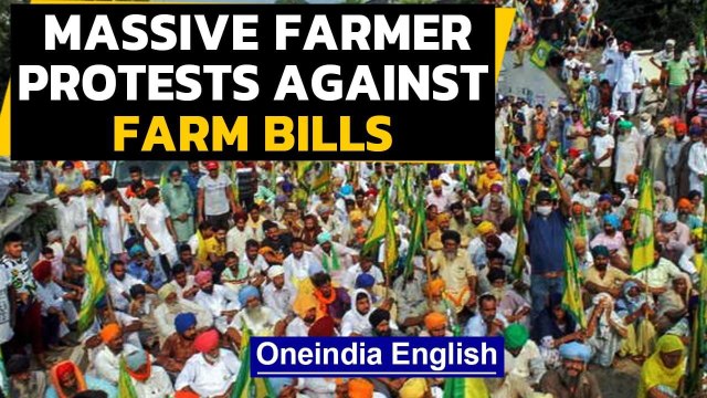 Farmer Protests against farm bills: Highways and railways blocked, farmers take to the streets