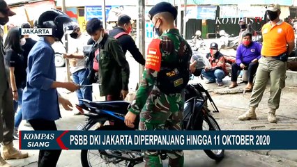 Jakarta Lanjut PSBB Hingga 11 Oktober 2020