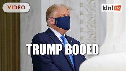 Trump booed at Ginsburg memorial