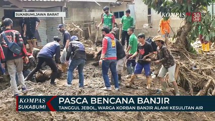 Tanggul Jebol, Warga Korban Banjir Alami Kesulitan Air