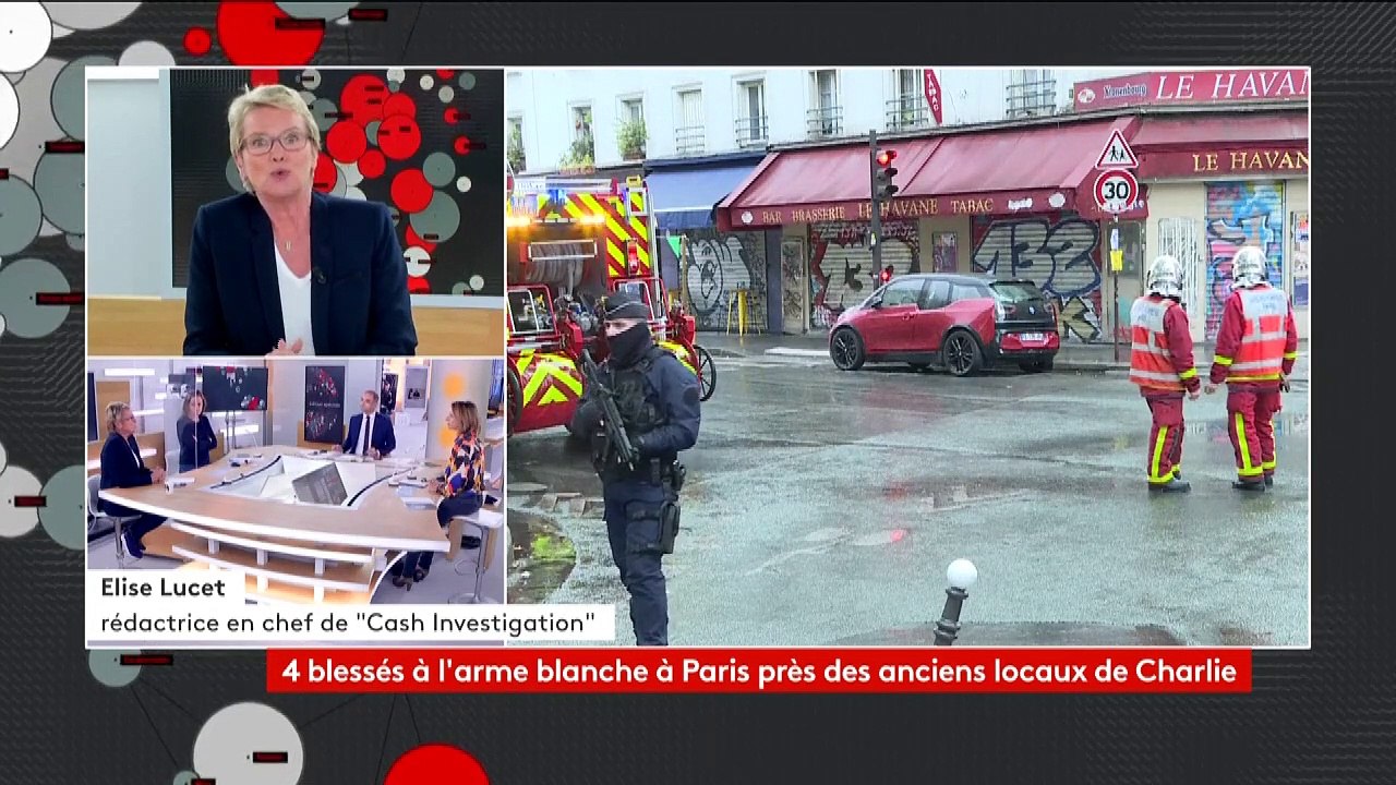 Attaque près des anciens locaux de "Charlie Hebdo" : "C'était d'une très grande violence", raconte Elise Lucet