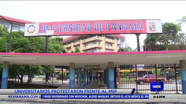 Universitarios protestaron frente al Mef - Nex Noticias