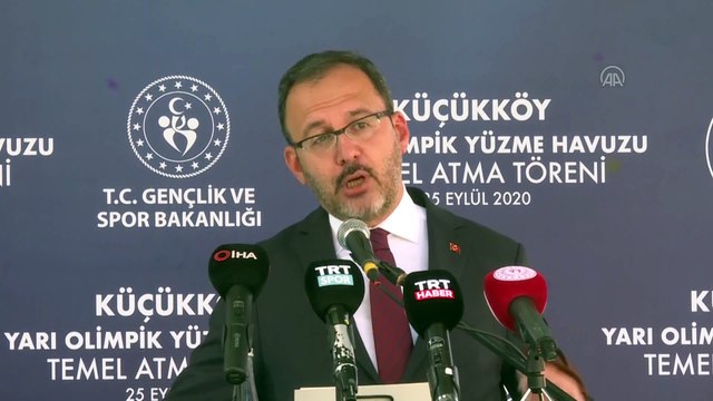 Gençlik ve Spor Bakanı Kasapoğlu, Küçükköy Yarı Olimpik Yüzme Havuzu Temel Atma Töreni'nde konuştu (3) - İSTANBUL