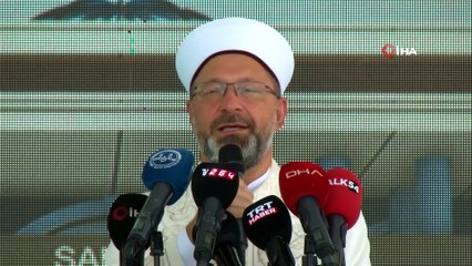 Prof. Dr. Erbaş kendi mezun olduğu okulun temel atma törenine katıldı