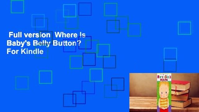 Full version Where Is Baby's Belly Button? For Kindle