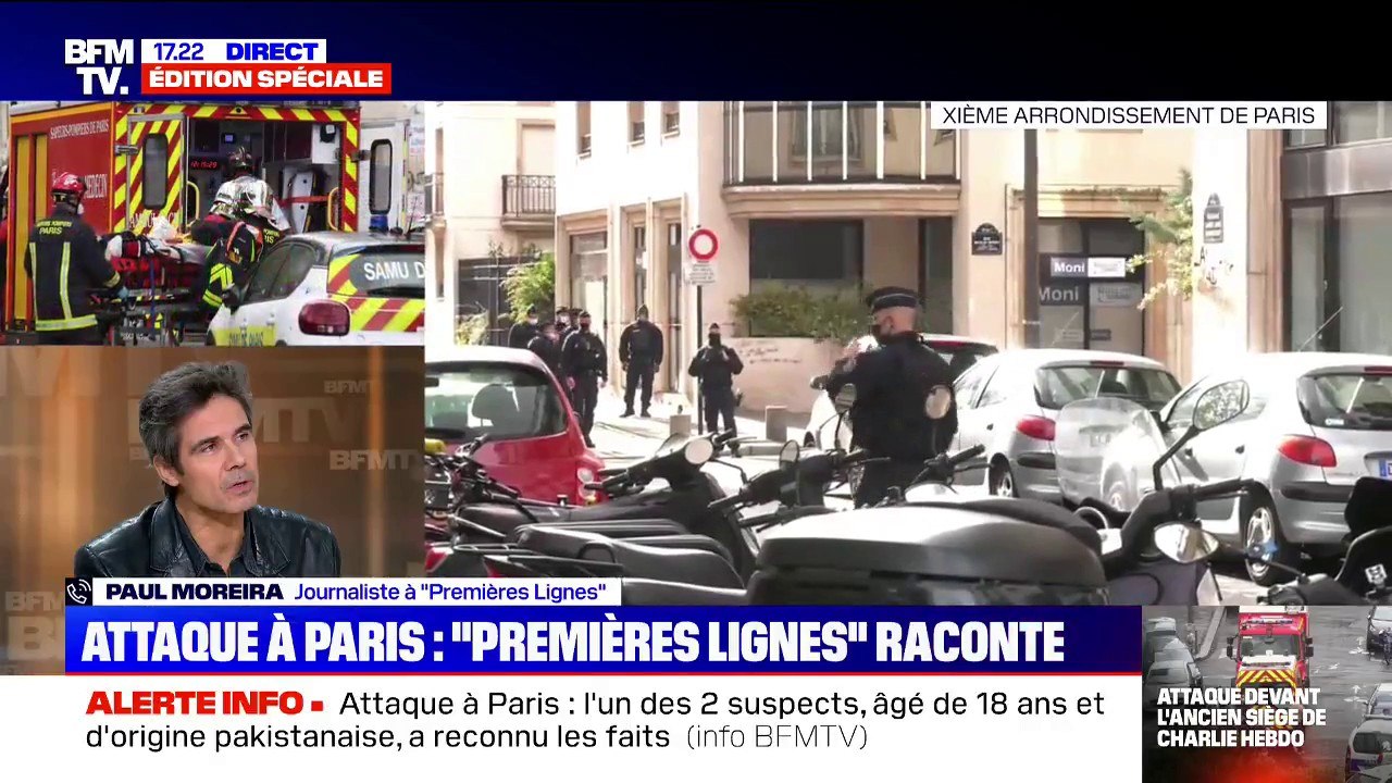 Attaque à Paris: Paul Moreira a demandé à Jean Castex et Gérald Darmanin une "protection de cet immeuble, devenu un symbole du journalisme"