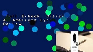 Full E-book  Citizen: An American Lyric  Review