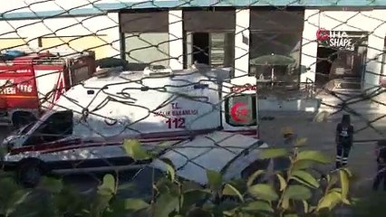 Ataşehir’de üzerine demir blok düşen işçiyi itfaiye kurtardı