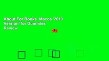 About For Books  Macos '2019 Version' for Dummies  Review