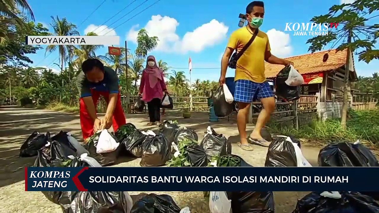 Solidaritas Bantu Warga Isolasi Mandiri di Rumah