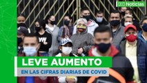 Leve aumento en cifras diarias de contagio