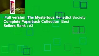 Full version  The Mysterious Benedict Society Complete Paperback Collection  Best Sellers Rank : #3