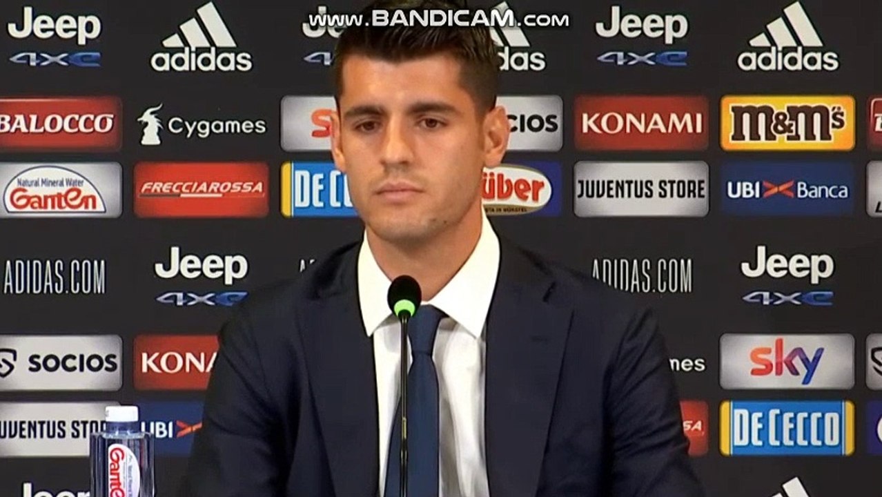 Parole Alvaro Morata presentazione Sky