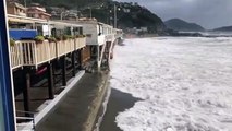 Violenta mareggiata su Sestri Levante