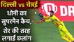 CSK vs DC, IPL 2020 : MS Dhoni takes Superman Catch to dismiss Shreyas Iyer | वनइंडिया हिंदी
