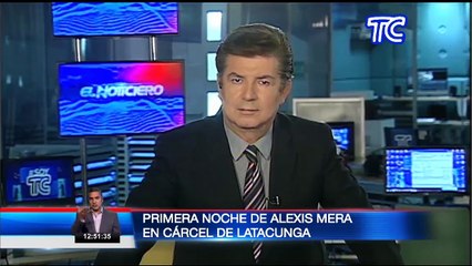 Alexis M., cumplió su primera noche en la cárcel de Latacunga