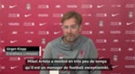 3e j. - Klopp : "Arteta a changé la mentalité d'Arsenal"