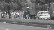 Grupo de vándalos armados sembró el terror entre conductores en Suba