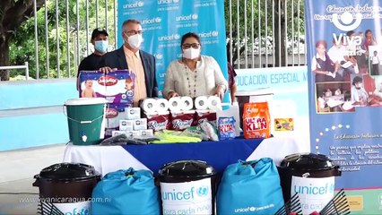 Sistema educativo de Nicaragua recibe kits de higiene por UNICEF
