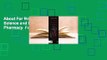 About For Books  Remington: The Science and Practice of Pharmacy  For Kindle