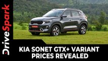 Kia Sonet GTX  Variant Prices Revealed | Engine Specs, Features, Bookings, & All Other Details