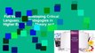 Full Version  Developing Critical Languaculture Pedagogies in Higher Education: Theory and
