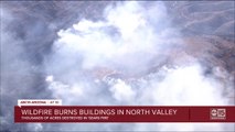 Fire crews battling 5,200-acre 'Sears Fire' burning north of Cave Creek