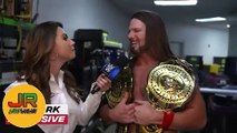 Wwe - AJ styles oozing confidance heading into clash of champions : smackdown exclusive sept. 25,2020