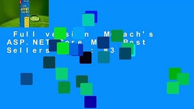 Full version Murach's ASP.NET Core MVC Best Sellers Rank : #3