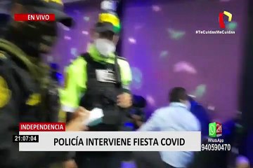 Independencia: Más de 20 personas son detenidas en vivienda que funcionaba como bar clandestino