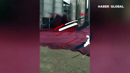 Şarap tankı patladı, 50 bin litre şarap çevreye yayıldı